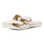 Vionic Corlee Womens Slide Sandals - Cream - pair left angle