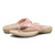 Vionic Layne Womens Thong Sandals - Peach Woven - pair left angle