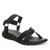 Bearpaw Becca Women's Webbing Tape/micro Sandals - 2904W Bearpaw- 884 - Black/black - Profile View