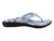 Spenco Yumi Nuevo Snake Women's Orthotic Thong Sandal - Light Blue - Profile