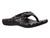 Spenco Yumi Nuevo Snake Women's Orthotic Thong Sandal - Black - Pair