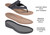 OrthoFeet Eldorado Men's Sandals - Black - 4
