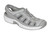 OrthoFeet Laguna Stretch Knit Women's Sandals Heel Strap Stretch - Gray - 6