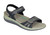 OrthoFeet Paloma Camel Women's Sandals Heel Strap - Black - 7