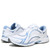 Ryka Sky Walk Women's Athletic Walking Sneaker - White / Metallic Lake Blue - pair left angle