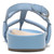 Vionic Adley Womens Quarter/Ankle/T-Strap Sandals - Blue Shadow - Back