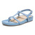 Vionic Adley Womens Quarter/Ankle/T-Strap Sandals - Blue Shadow - Left angle