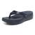Vionic High Tide Ii Womens Thong Wedge - Navy - Left angle