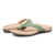 Vionic Avena Womens Thong Sandals - Verde - pair left angle