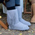 Bearpaw CHERILYN Women's Boots - 2963W - Gray Fog - lifestyle view Iced Coffee