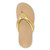 Vionic Lida Thong Post Sandal with Arch Support  - Gold - Top