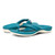 Vionic Lida Thong Post Sandal with Arch Support  - Nile Blue - pair left angle