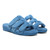 Vionic Adjustable Open-Toe Slipper with Orthotic Arch Support - Indulge Snooze - Horizon Blue - Pair