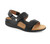 Strive Aruba II - Women's Adjustable Strap Supportive Sandal -  Aruba All Black Angled