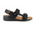 Strive Aruba II - Women's Adjustable Strap Supportive Sandal -  Aruba All Black Lateral