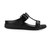 Strive Santorini II - Women\'s Adjustable Strap Elevated Supportive Sandal - All Black - Side