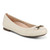 Vionic Delanie Womens Ballerina/Skimmer Flat - Cream Leather - Angle main