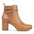 Vionic Nella Womens Ankle/Bootie Shrtboot - Camel Nappa - Right side