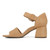Vionic Chardonnay Womens Quarter/Ankle/T-Strap Sandals - Camel Suede - Left Side