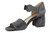 Vionic Chardonnay Women's Heeled Sandals - Stylish and Comfortable Quarter/Ankle/T-Strap Sandals - Slate Grey - Left angle