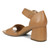 Vionic Chardonnay Womens Quarter/Ankle/T-Strap Sandals - Camel Nappa Leather - Back angle