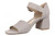 Vionic Chardonnay Women's Heeled Sandals - Stylish and Comfortable Quarter/Ankle/T-Strap Sandals - Cobblestone - Left angle