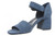 Vionic Chardonnay Women's Heeled Sandals - Stylish and Comfortable Quarter/Ankle/T-Strap Sandals - Dark Denim - Left angle
