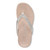 Vionic Dillon Shine Women's Thong Sandals - Stylish and Comfortable Footwear - Cream - Top