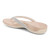 Vionic Dillon Shine Women's Thong Sandals - Stylish and Comfortable Footwear - Cream - Back angle
