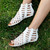 Bearpaw JUANITA Women's Sandals - 2921W - White - lifestyle view White