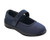 Orthofeet Women's Stretchable Mary Janes - orthofeet-826- Navy