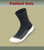 Orthofeet Padded Sole - Diabetic Socks - 3 pack - orthofeet-sock3e-black
