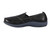 Spenco Siesta Men's Leather Slip-on Comfort Shoe - Black - Side