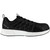 Reebok Work Women's Fusion Flexweave Comp Toe Athletic Work Shoe - Black and White - Side View