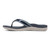 Vionic Tide Sport Womens Thong Sandals - Navy Lthr Left Side