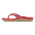 Vionic Tide Sport Womens Thong Sandals - Red Lthr Left Side