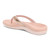 Vionic Tide Sport Womens Thong Sandals - Rose Gold Lthr Back angle