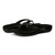 Vionic Davina Women's Supportive Flip Flop Sandal - Black - pair left angle