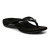 Vionic Davina Women's Supportive Flip Flop Sandal - Black - Angle main