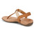 Vionic Brea Women's Toe Post Comfort Sandal - Camel - Back angle