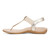 Vionic Brea Women's Toe Post Comfort Sandal - Gold - Left Side