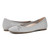 Vionic Klara Knit Women's Ballerina Comfort Skimmer - Light Grey/silver - pair left angle