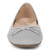 Vionic Klara Knit Women's Ballerina Comfort Skimmer - Light Grey/silver - Front