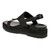 Vionic Alondra Lug Women's T-Strap Comfort Sandal - Black - Back angle