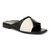 Vionic Miramar Women's Comfort Slide Sandal - Black/cream - Angle main