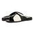 Vionic Miramar Women's Comfort Slide Sandal - Black/cream - pair left angle