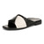 Vionic Miramar Women's Comfort Slide Sandal - Black/cream - Left angle