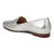 Vionic Willa II Women's Comfort Slip-on Flat - Silver - Back angle