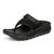 Vionic Restore II Unisex Recovery Comfort Sandal - Black - Left angle
