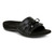 Vionic Bella Slide Women's Comfort Supportive Sandal - Black - Angle main